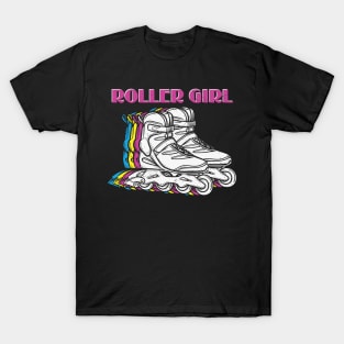 Roller Girl Cool Roller Derby Graphic Roller Skating Lover Gift T-Shirt